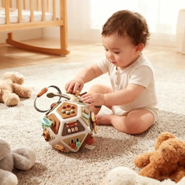 Фото - Бизиборд-куб Smart Baby Мяч (6928270764788)